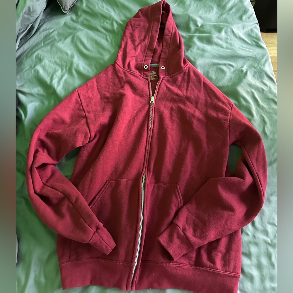 Burgundy PLAIN JACKET with no strings